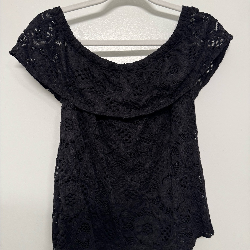 Eight Sixty Black Lace Blouse